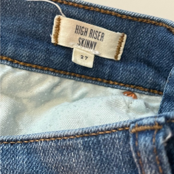 Madewell High Riser Skinny Jeans size 27 NWOT - Picture 3 of 16